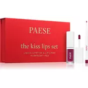 Paese The Kiss Lips Set Raspberry Red darilni set 05 Raspberry Red odtenek