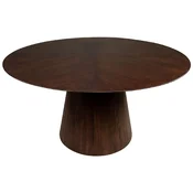 Casa Padrino luxury dining table dark brown A� 150 x H. 76 cm - Round solid wood kitchen table - Dining room furniture - Luxury furniture - Luxury furnishings