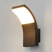 Lucande LED zunanje stensko svetilo Timm, 20 cm, antracit, IP54 - Sodobni - antracitna, bela - Aluminij