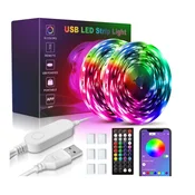 INF LED svetlobni trak 7 barv z nadzorom prek aplikacije Bluetooth Black 4 m, (21278272)