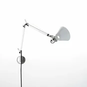 TOLOMEO MICRO LED ZIDNA LAMPA S NOSACEM KOMPLET 3000K ALUMINIJ A010300 + A025150