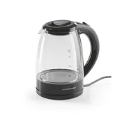 Steklen grelnik vode 1,8l 1800W črn/srebrn 54642