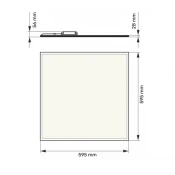 DAWN LED PANEL HN-PL6060 36W 3000/4000/6500K (4320lm) BACKLIGHT