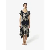 KOROSHI Obleka siva/črna
