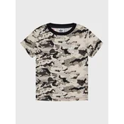 adidas Majica Allover HK0276 Bež Regular Fit