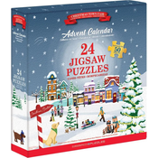 Eurographics - Puzzle Adventni koledar Božični mestni sejem - 40 - 99 kosov