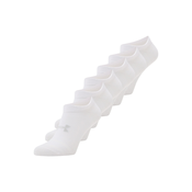 Nogavice Under Armour  Essential No Show 6pk White / White / Halo Gray  M