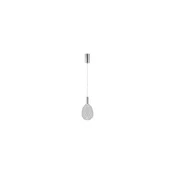 LED Lestenec na vrvici LED/6,3W/230V 3000K sijajni krom pr. 14 cm