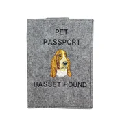 shumee Basset Hound - etui za pasji potni list, ovitek za dokumente, darilo za potovanje znamke Art-Dog