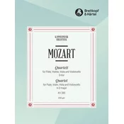 MOZART:QUARTETT FOR FLUTE,VIOLIN,VIOLA AND CELLO KV285 D-DUR
