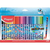 Set flomastera Maped Color Peps - Ocean Life, 24 boje