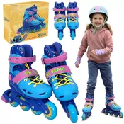 Disney DISNEY Stitch Modro-roza nastavljivi rolerji za deklice, varni 30-33 EU