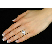 Silvego Ženski prstan iz nerjavečega jekla Claddagh ZTR96391 (Obseg 50 mm)