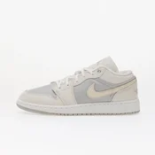 Air Jordan 1 Low SE Kids Off White/ Lt Smoke Grey-Soft Pearl 6.5Y