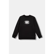 Otroški pulover Vans Classic Oval Crew črna barva, VN000PWVBLK1