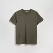 Reserved - Slim fit pamučna majica kratkih rukava