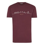 MEXX Muška majica kratkih rukava SS bordo