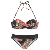 LASCANA Bikini bež/oranžna/črna/bela