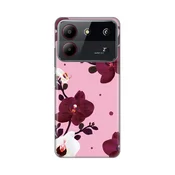 Torbica Silikonska Print Skin za ZTE Blade A54 Pink Orchid