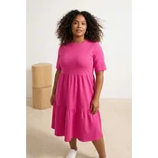 Trendyol Curve Ženska haljina TBBSS23AH00129, Roze