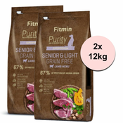 Fitmin Purity Senior & Light Lamb Grain Free 2x12 kg