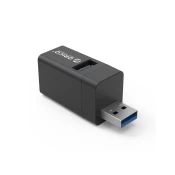 Orico Mini-U32L USB Hub s 3 vhodi, Alu, črna (MINI-U32L-BK-BP)