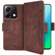 GS Ovitek za Xiaomi Poco X6 5G, reža za kartico, rjav