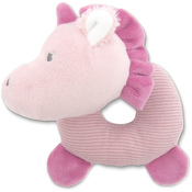 Lorelli plisana zvecka donut (krofna) - unicorn pink natural ( 10191340007 )