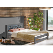 Postelja Kosma 90x200 cm - antracit