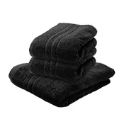 2x rucnik za kupanje COMFORT 70x140 cm crni, 100% pamuk
