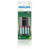 Philips polnilnik baterij MultiLife + 4x AA baterije