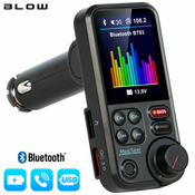 BLOW FM odašiljac 74-168, Bluetooth 5.0, Quick Charge 3.0, SuperBASS, LCD zaslon, hands-free telefoniranje