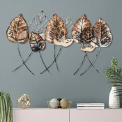 Wallity Zidna dekoracija Casting Leaf 2, 67x112 cm, Šarena