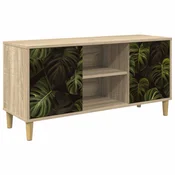 vidaXL TV omarica ELBURG 102 x 33 x 50 cm Sonoma Inženirski les
