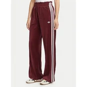 adidas Spodnji del trenirke Velour LG4291 Bordo rdeča Loose Fit