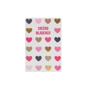 Cestitka Neon Blush Srecno Mladenci