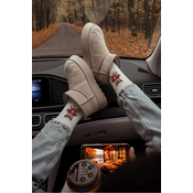 Milena Women Socks Bear in Sweater White