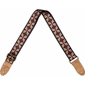 Cascha CGS-VC10 Vegan Cork Tekstilni kitarski pas Ethnic Red Stripes