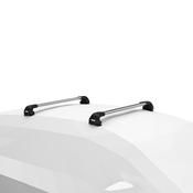 Komplet Thule krovni nosači sa aluminijskom šipkom (par šipki sa glavama+spojnice) WingBar Edge za fiksne točke (7207)