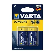 VARTA Longlife  Alkalna baterija, C, 2/1