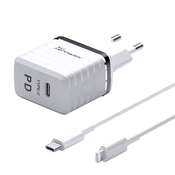 KONFULON Kucni punjac C32D+DC13 PD 20W sa iPhone lightning kablom