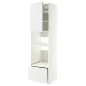 METOD/MAXIMERA Visoka omara za vgrad gspd aparate, bela/Voxtorp mat bela, 60x60x220 cm