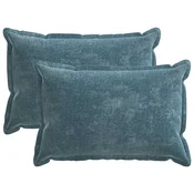 Vidaxl Prevleka za blazino 2 kos HOUTEN Modra 50 x 75 cm