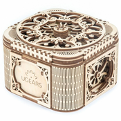 Ugears 3D lesena mehanska sestavljanka škatla za nakit