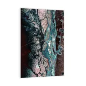 Canvas Slika na platnu Jaspis Peru, Sa ramom, 80 x 120 cm, Beli