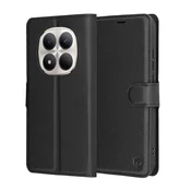 Etui Techsuit Leather Folio za Xiaomi Redmi Note 15 Pro 5G - črn