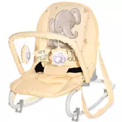 Ležaljka za bebe Lorelli - Eliza, Yellow Cute Elephant