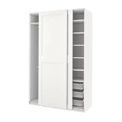 PAX / GRIMO Garderober, bela/bela, 150x66x236 cm