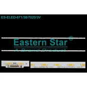 ES-ELED-671 SAMSUNG UE50RU7099 LED TRAKE 38LED , 540MM , 3V