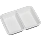 Gastro kvadratni dvodelni krožnik 1/2 23,2x17,6 cm